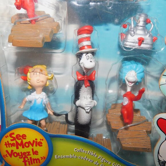 2003 Play Along Toys The Cat in the Hat Movie Collectible Figure Set NEW - Picture 4 of 8